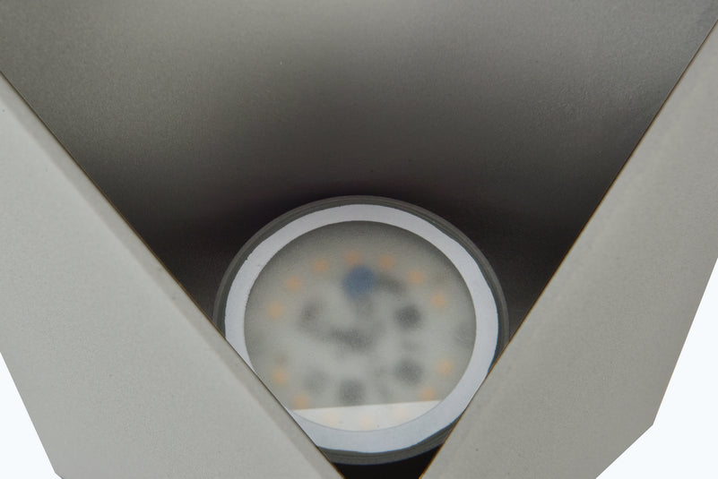 Elegant Lighting - LDOD4022S - LED Outdoor Wall Lamp - Raine - Silver