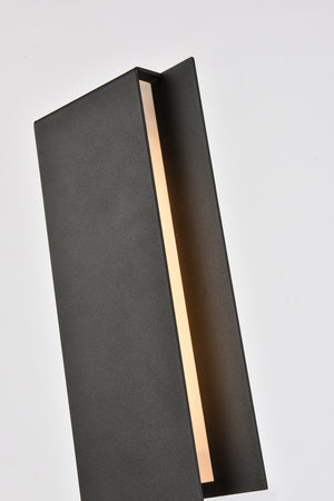 Elegant Lighting - LDOD4033BK - LED Outdoor Wall Lamp - Raine - black