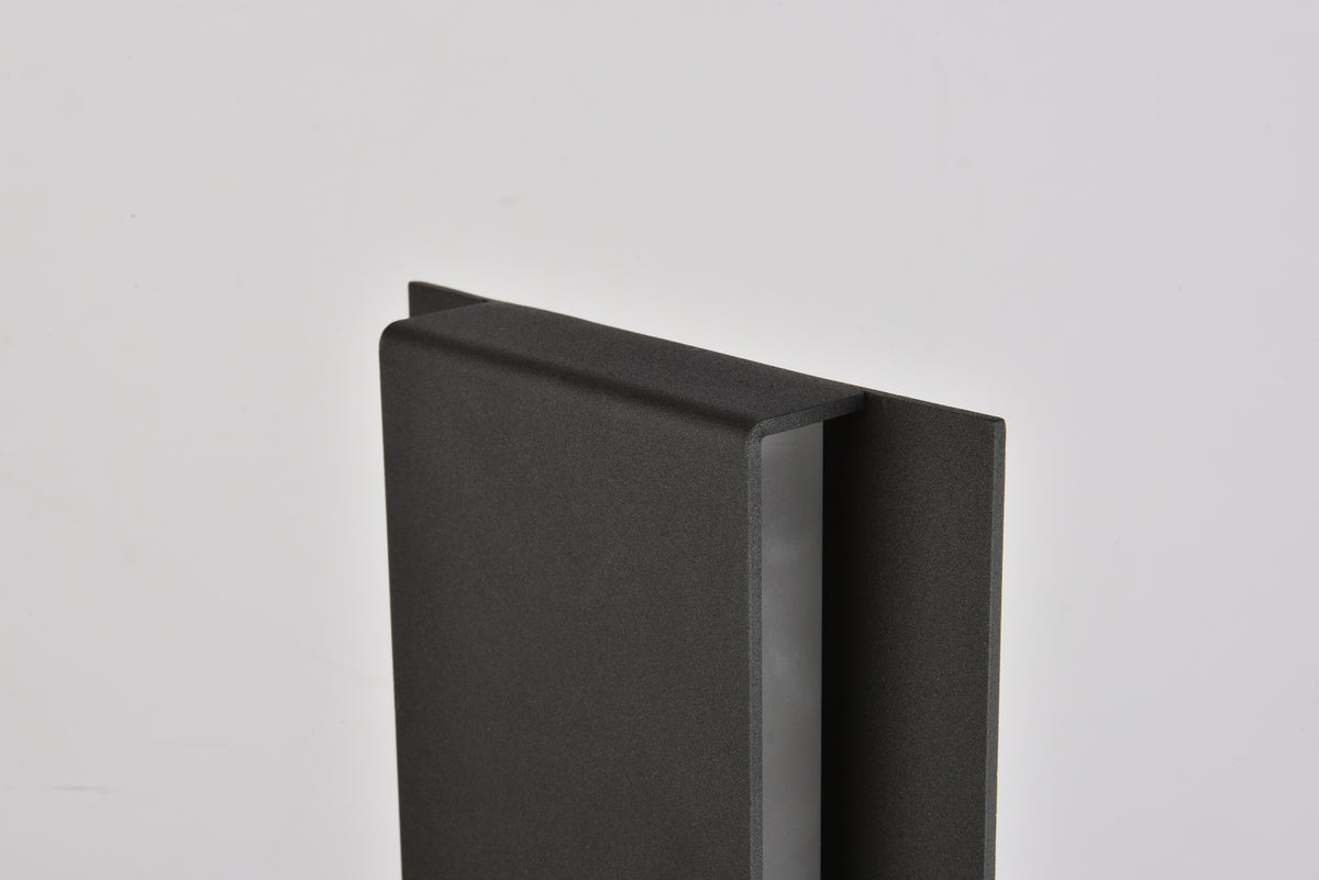 Elegant Lighting - LDOD4033BK - LED Outdoor Wall Lamp - Raine - black