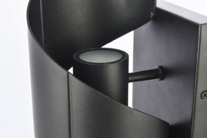 Elegant Lighting - LDOD4034BK - LED Outdoor Wall Lamp - Raine - black