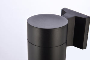 Elegant Lighting - LDOD4039BK - LED Outdoor Wall Lamp - Raine - black