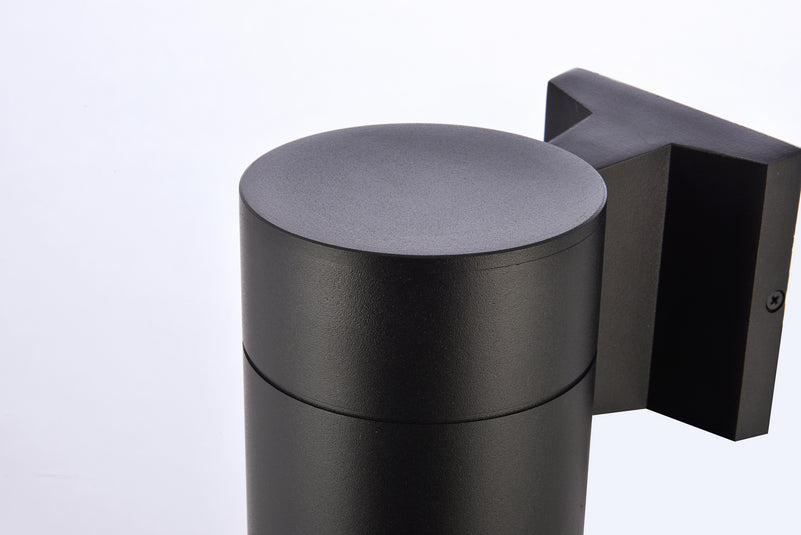 Elegant Lighting - LDOD4039BK - LED Outdoor Wall Lamp - Raine - black