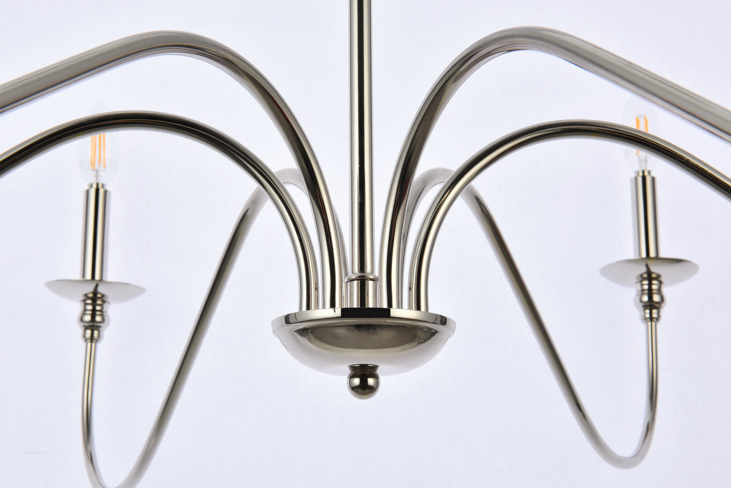 Elegant Lighting - LD5056D42PN - Six Light Chandelier - Rohan - Polished Nickel