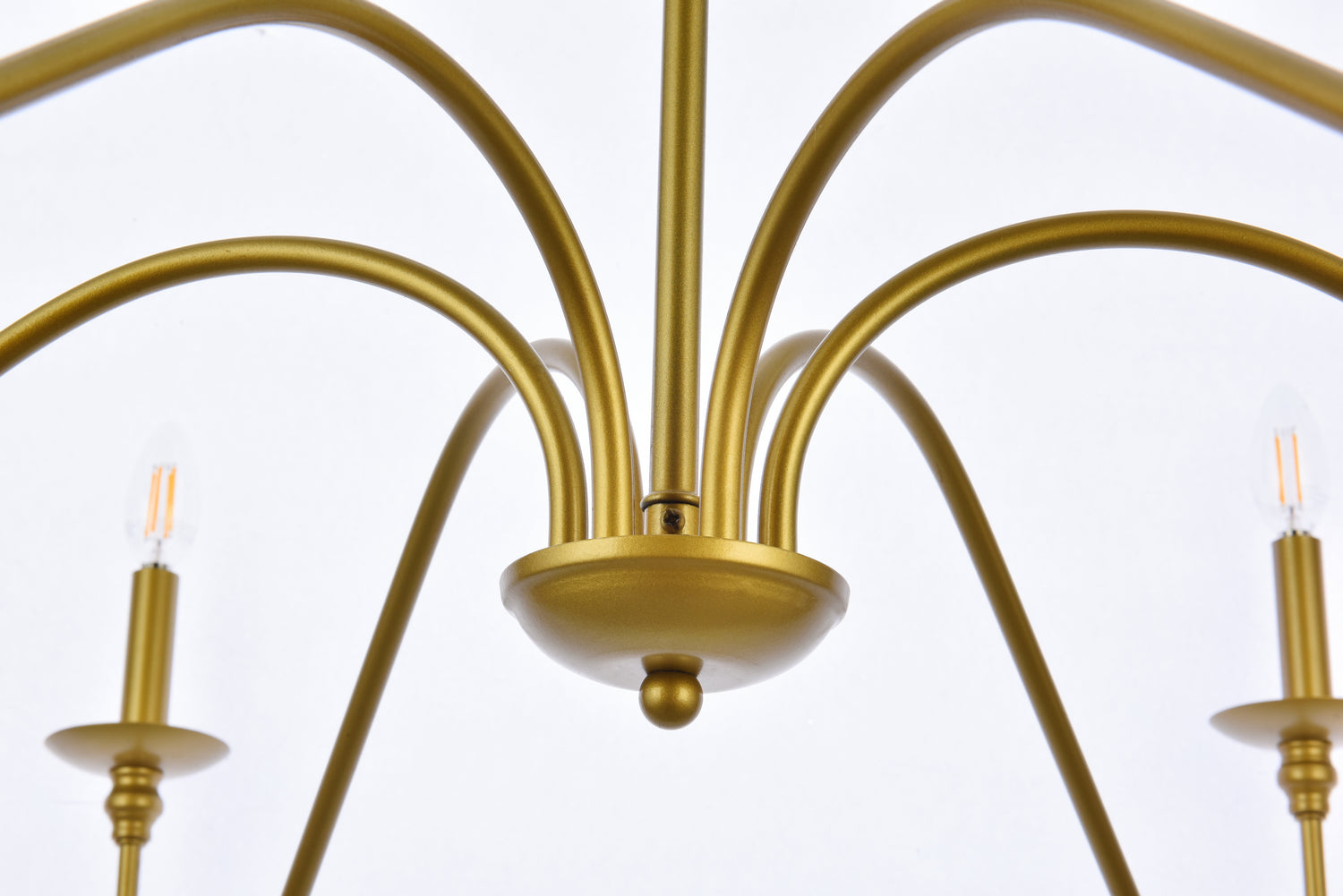 Elegant Lighting - LD5056D48BR - Six Light Chandelier - Rohan - Brass