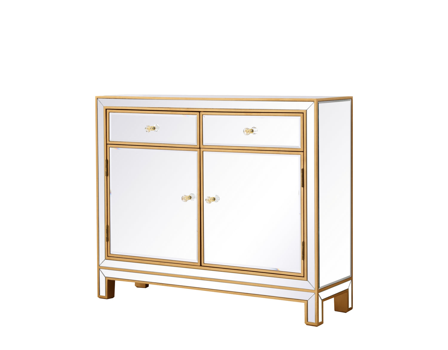 Elegant Lighting - MF72002G - Nightstand - REFLEXION - Antique Gold