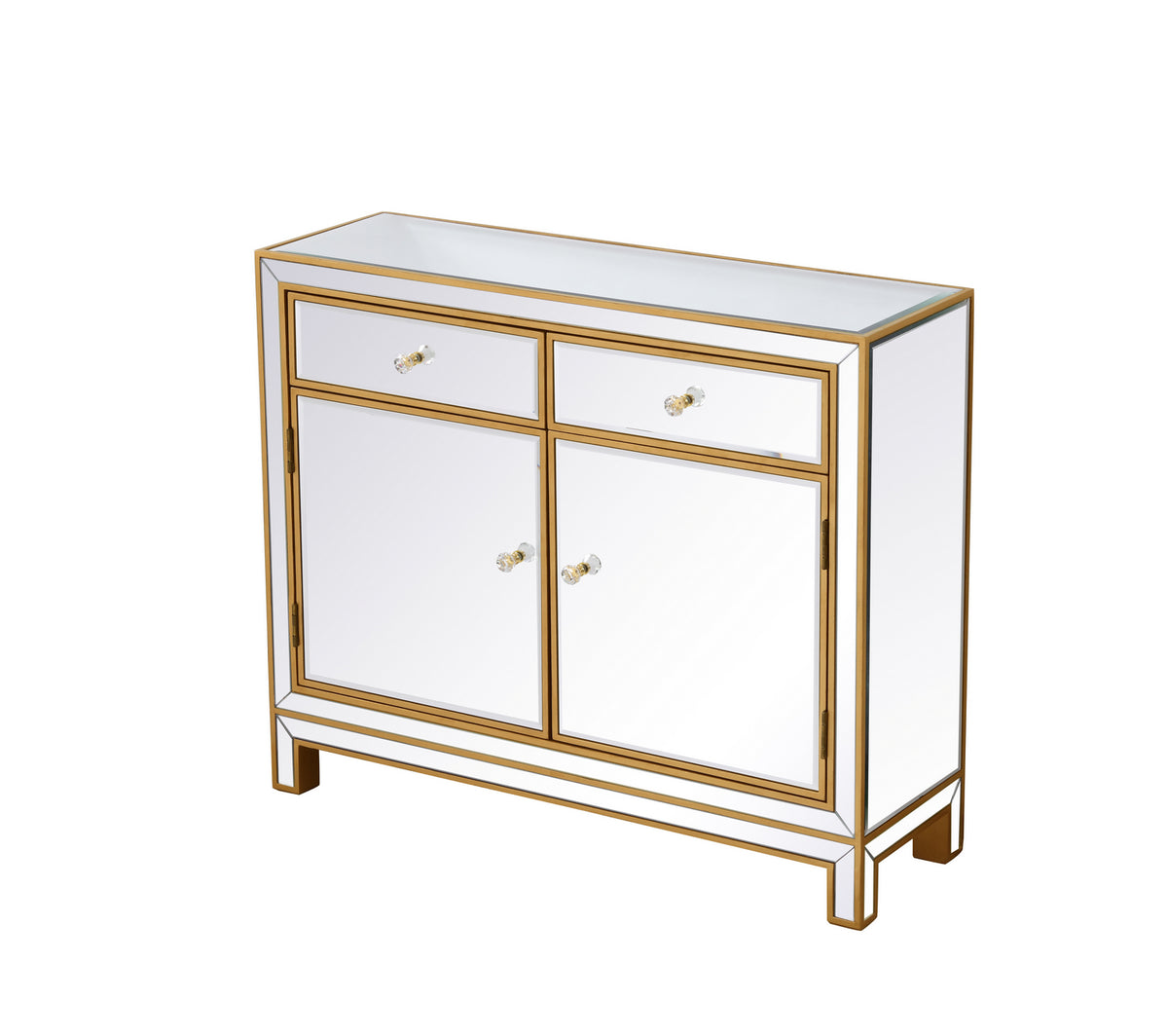 Elegant Lighting - MF72002G - Nightstand - REFLEXION - Antique Gold