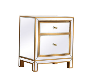 Elegant Lighting - MF72016G - Nightstand - REFLEXION - Antique Gold