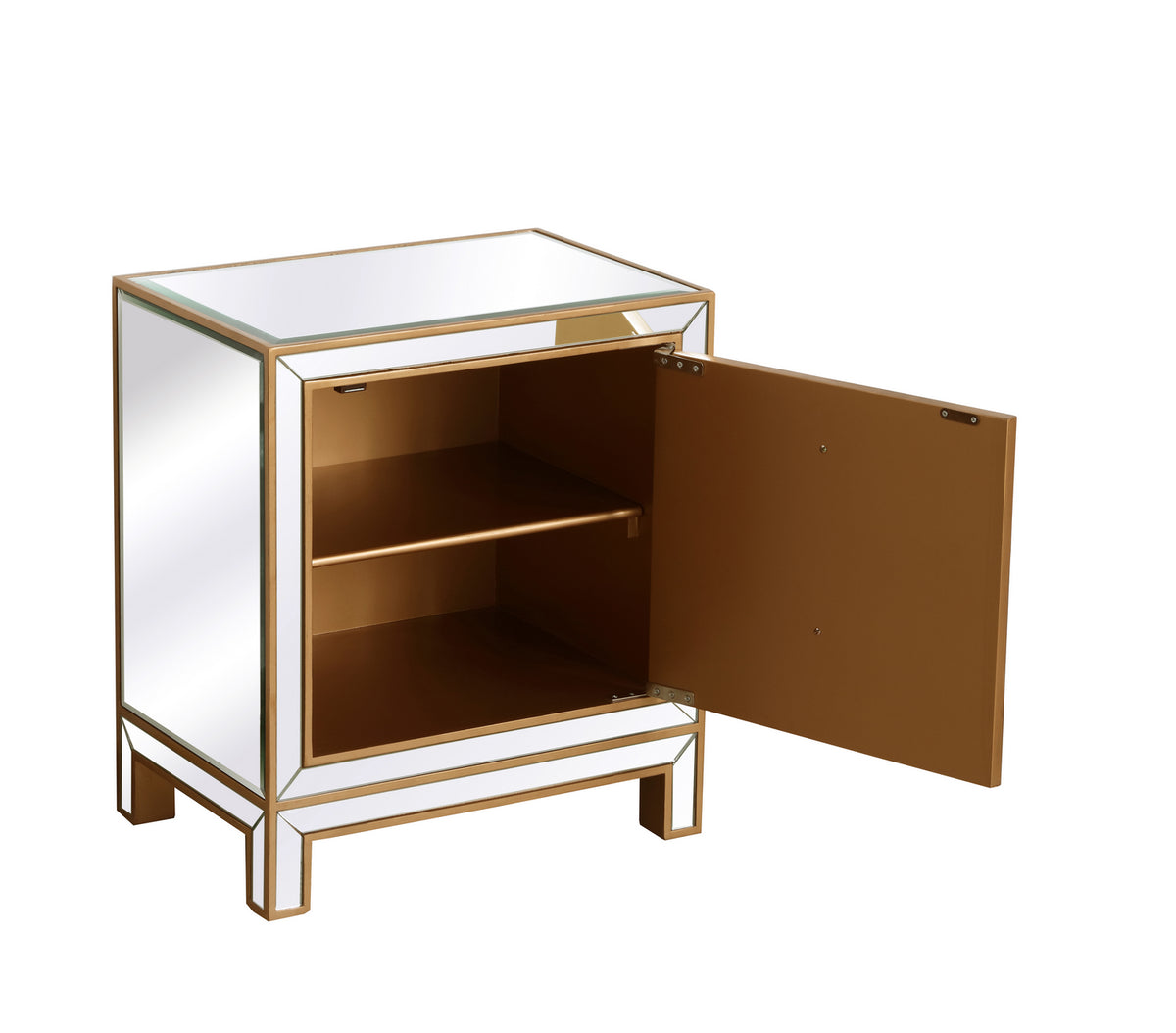 Elegant Lighting - MF72016G - Nightstand - REFLEXION - Antique gold
