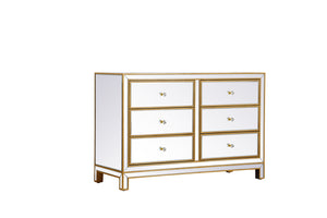 Elegant Lighting - MF72017G - Dresser - REFLEXION - Antique Gold