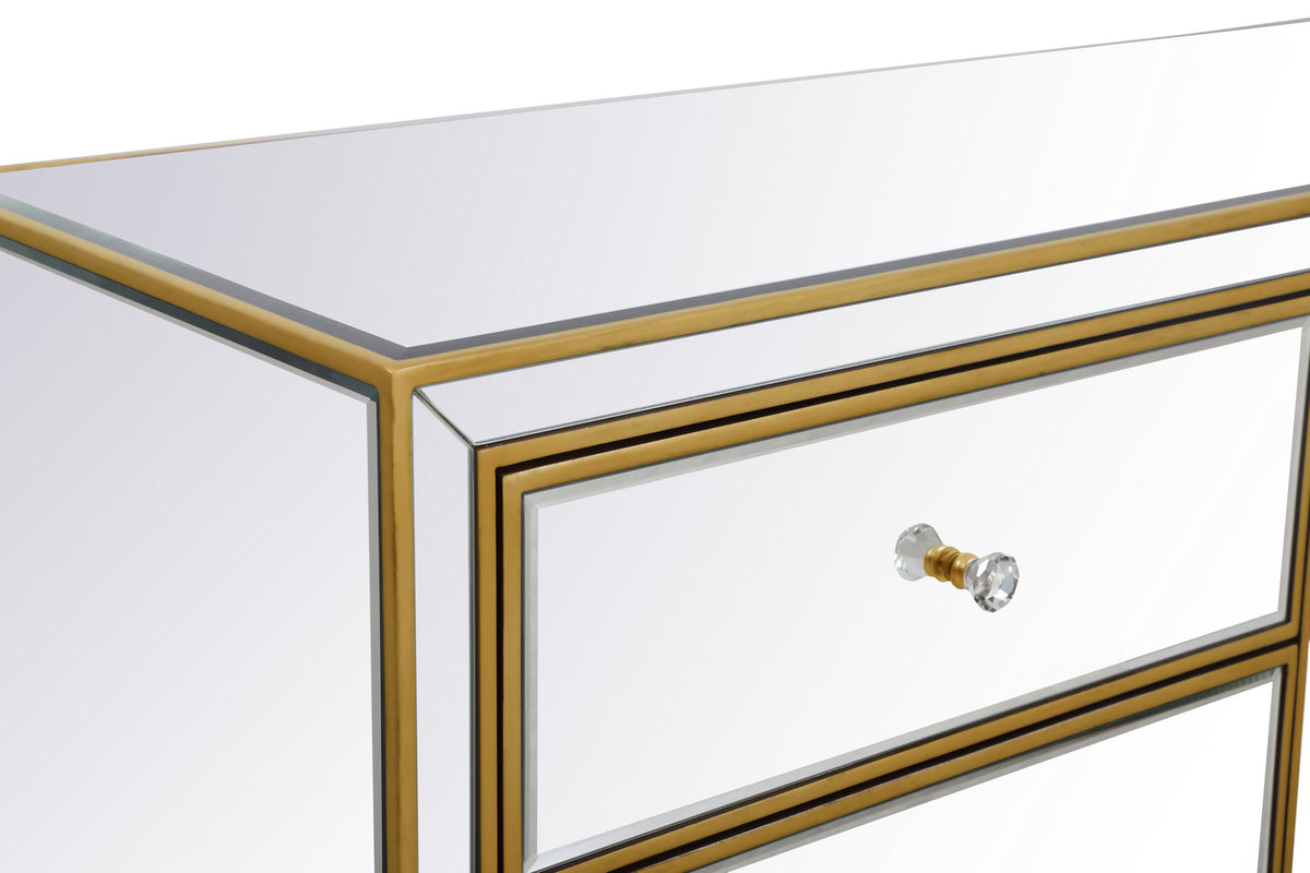 Elegant Lighting - MF72017G - Dresser - REFLEXION - Antique Gold