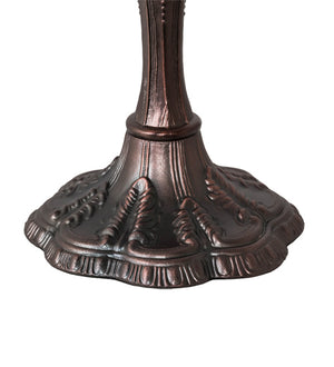 Meyda Tiffany - 104175 - Three Light Table Lamp - Roseborder - Mahogany Bronze