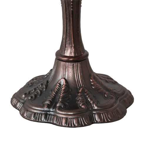 Meyda Tiffany - 147470 - Three Light Table Lamp - Tiffany Fishscale - Mahogany Bronze