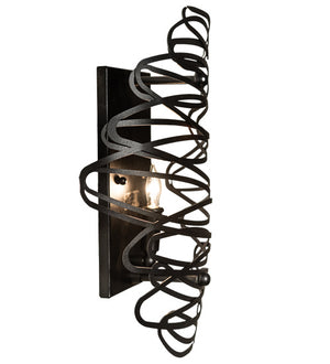 Meyda Tiffany - 229531 - One Light Wall Sconce - Cyclone - Textured Black