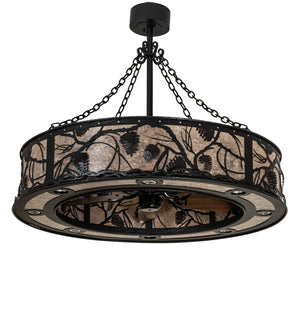 Meyda Tiffany - 230595 - LED Chandel-Air - Whispering Pines - Wrought Iron