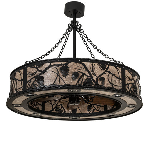 Meyda Tiffany - 230595 - LED Chandel-Air - Whispering Pines - Wrought Iron