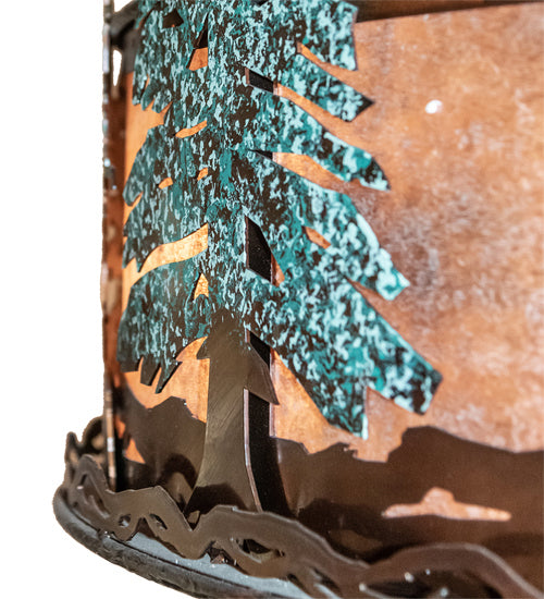 Meyda Tiffany - 230672 - 16 Light Chandel-Air - Tall Pines - Vintage Copper,Oil Rubbed Bronze