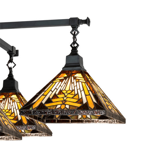 Meyda Tiffany - 231691 - Five Light Chandelier - Nuevo Mission - Craftsman Brown