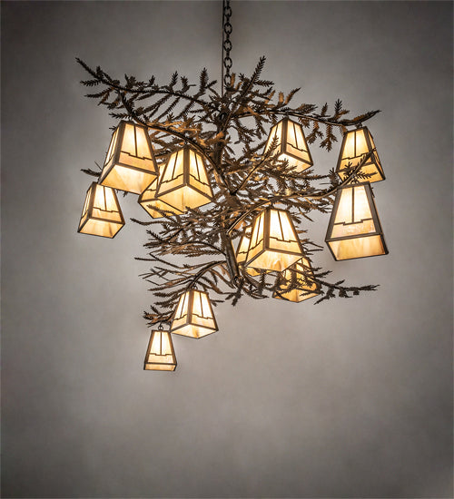 Meyda Tiffany - 232763 - LED Chandelier - Pine Branch - Antique Copper