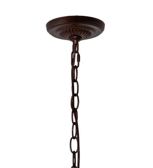 Meyda Tiffany - 232780 - Three Light Pendant - Tiffany Hanginghead Dragonfly - Mahogany Bronze