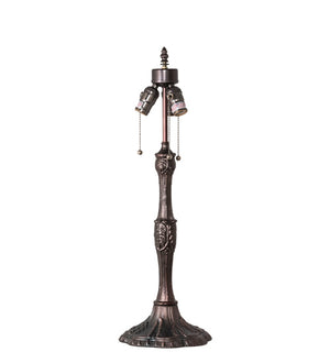 Meyda Tiffany - 232794 - Three Light Table Lamp - Roseborder - Mahogany Bronze