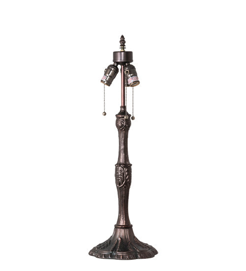 Meyda Tiffany - 232796 - Three Light Table Lamp - Rose Vine - Mahogany Bronze