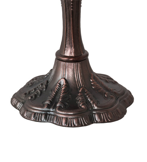 Meyda Tiffany - 232798 - Three Light Table Lamp - Renaissance Rose - Mahogany Bronze