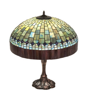 Meyda Tiffany - 232801 - Three Light Table Lamp - Tiffany Candice - Mahogany Bronze