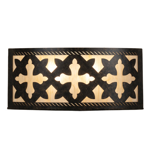 Meyda Tiffany - 232907 - Two Light Wall Sconce - Cardiff - Golden Bronze