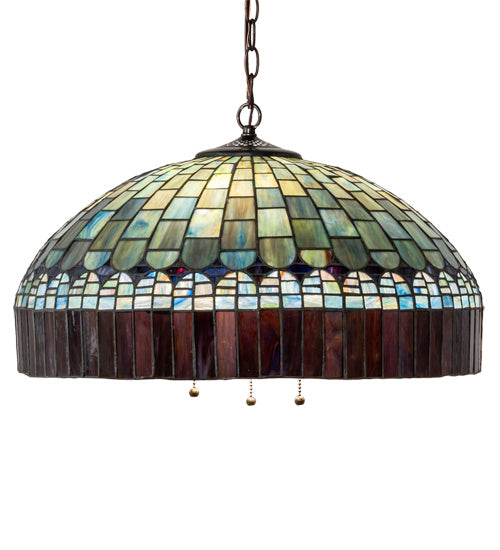 Meyda Tiffany - 68656 - Three Light Pendant - Tiffany Candice - Mahogany Bronze