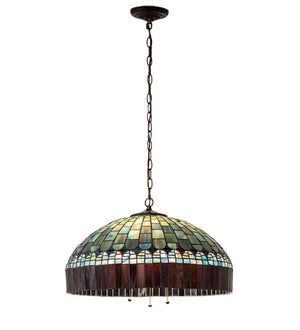 Meyda Tiffany - 68656 - Three Light Pendant - Tiffany Candice - Mahogany Bronze