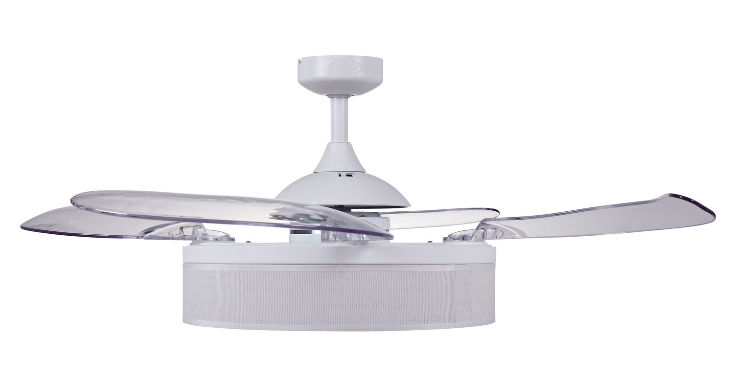 Beacon Lighting - 51103001 - 48``Ceiling Fan - Fraser - White and Transparent