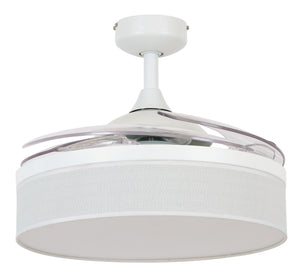 Beacon Lighting - 51103001 - 48``Ceiling Fan - Fraser - White and Transparent