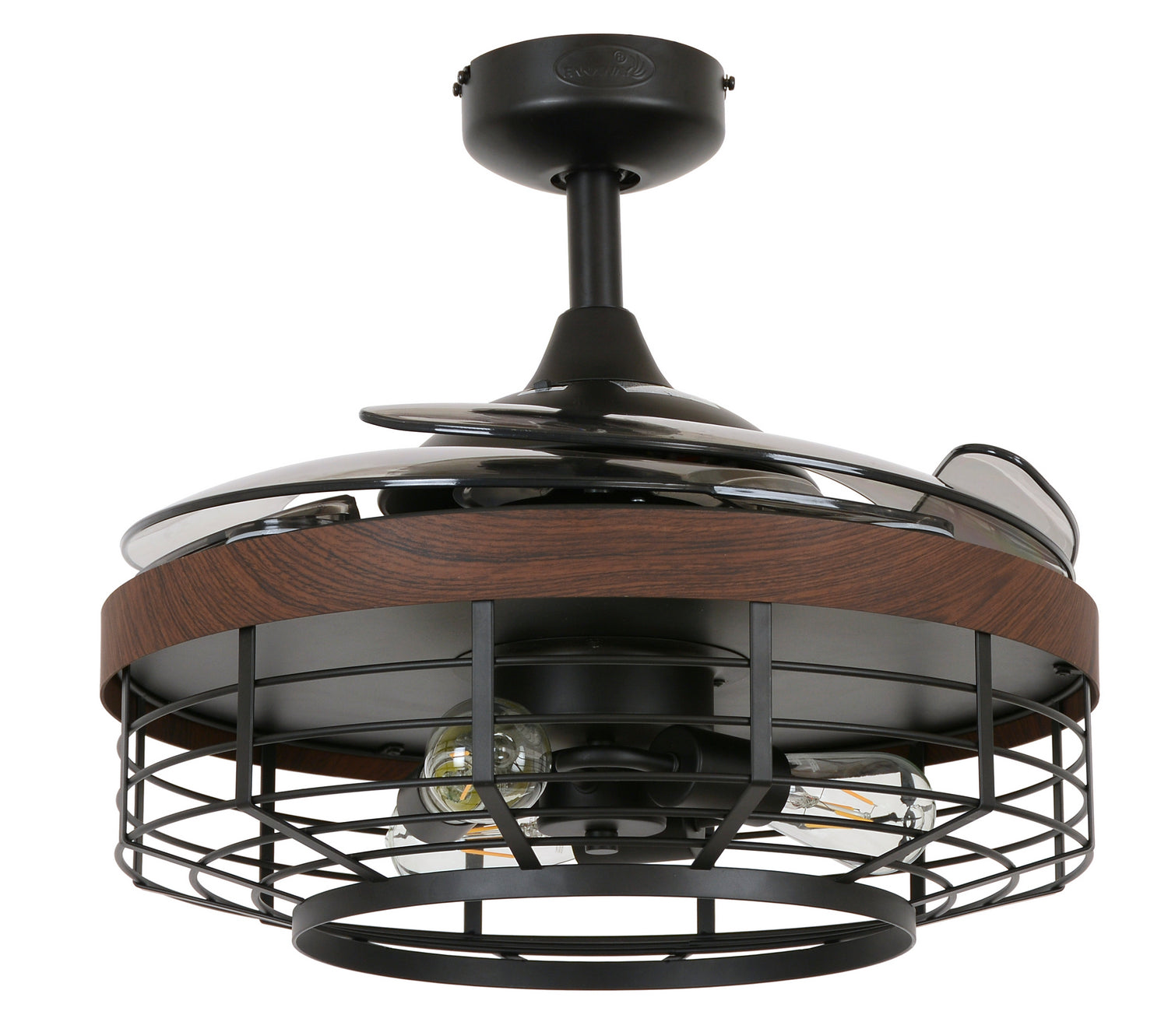 Beacon Lighting - 51106101 - 48``Ceiling Fan - Montclair - Black and Smoke