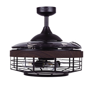 Beacon Lighting - 51106101 - 48``Ceiling Fan - Montclair - Black and Smoke