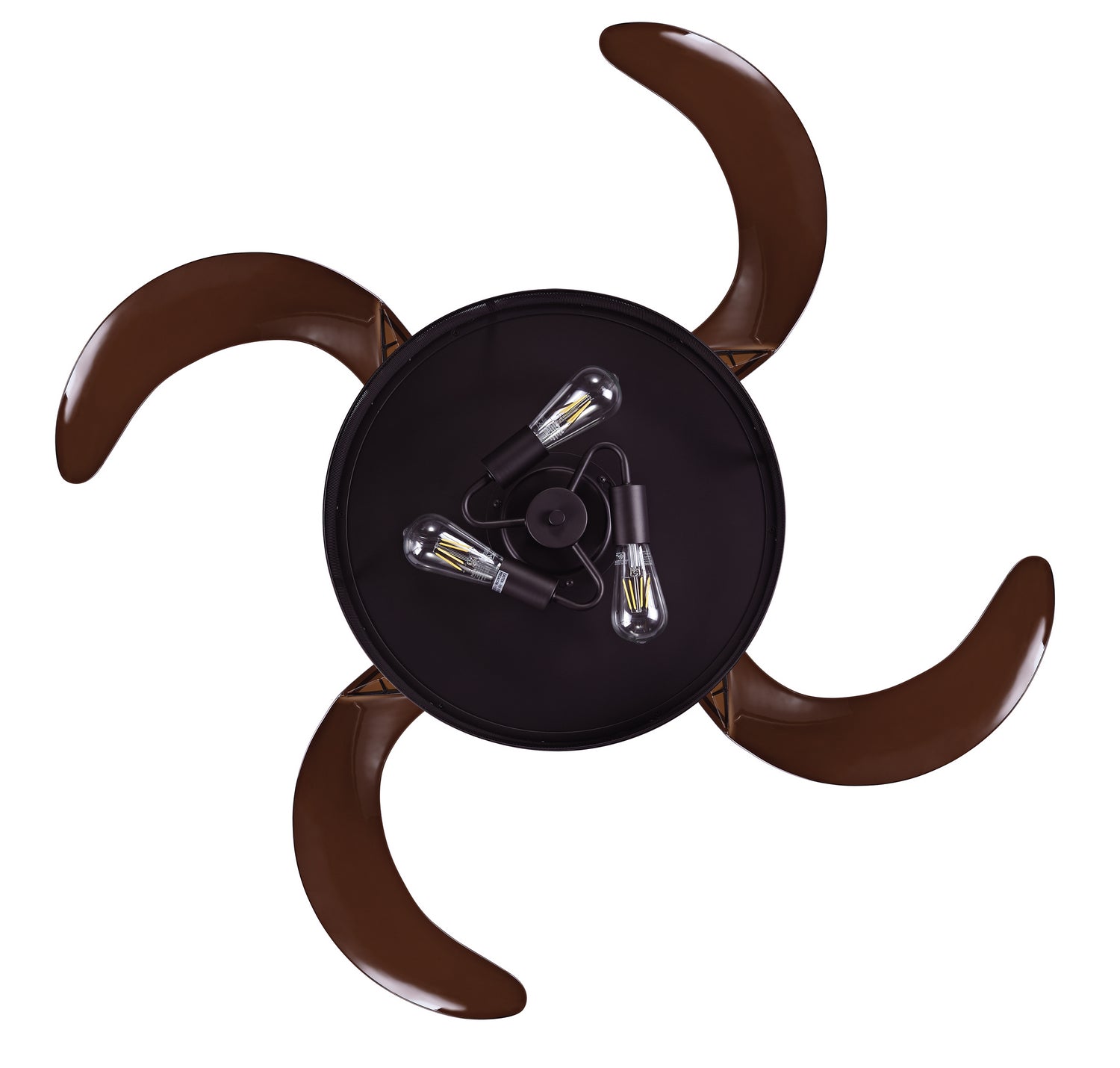 Beacon Lighting - 51107001 - 48``Ceiling Fan - Meridian - Oil Rubbed Bronze and Amber