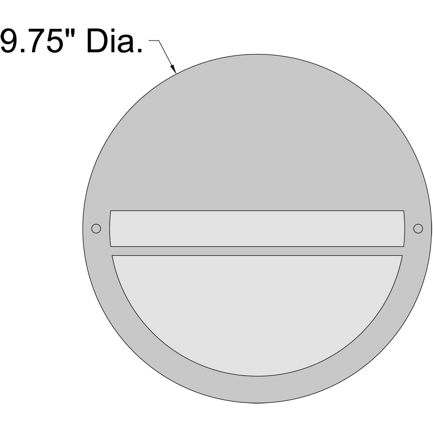 Access - 20260LEDDMG-WH/OPL - LED Bulkhead - Clifton - White