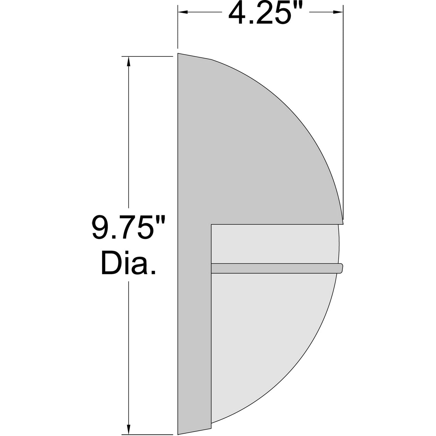 Access - 20260LEDDMG-WH/OPL - LED Bulkhead - Clifton - White