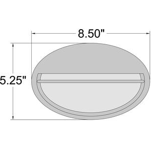 Access - 20270LEDDMG-WH/OPL - LED Bulkhead - Clifton Oval - White