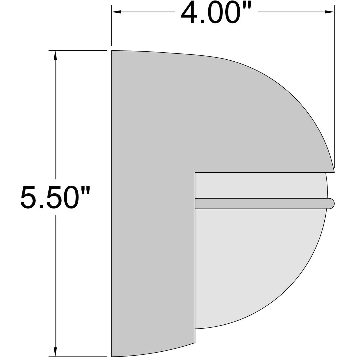 Access - 20270LEDDMG-WH/OPL - LED Bulkhead - Clifton Oval - White