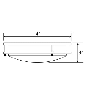 Access - 20471LEDD-CH/SACR - LED Flush Mount - Sparc - Chrome