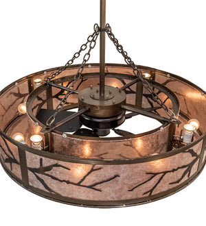 Meyda Tiffany - 224914 - 16 Light Chandel-Air - Branches - Dark Burnished Antique Copper