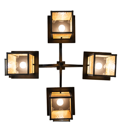 Meyda Tiffany - 230270 - Eight Light Chandelier - Hyde Park - Craftsman Brown