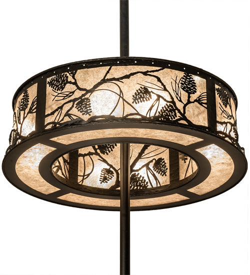 Meyda Tiffany - 230929 - 24 Light Chandel-Air - Whispering Pines - Textured Black