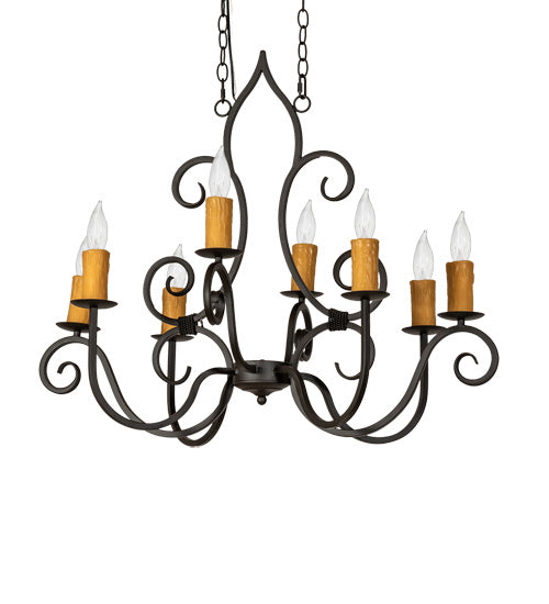 Meyda Tiffany - 231962 - Eight Light Chandelier - Clifton - Oil Rubbed Bronze