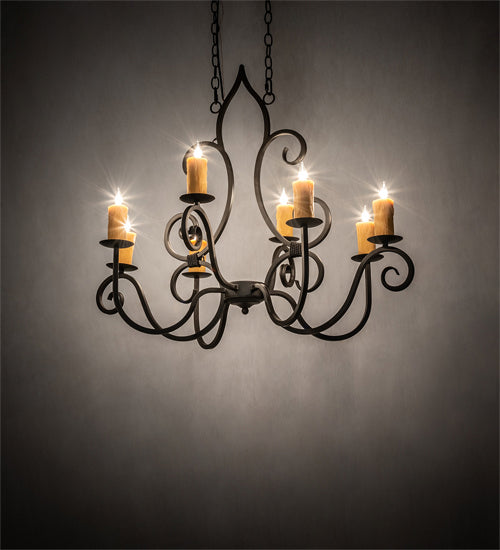 Meyda Tiffany - 231962 - Eight Light Chandelier - Clifton - Oil Rubbed Bronze