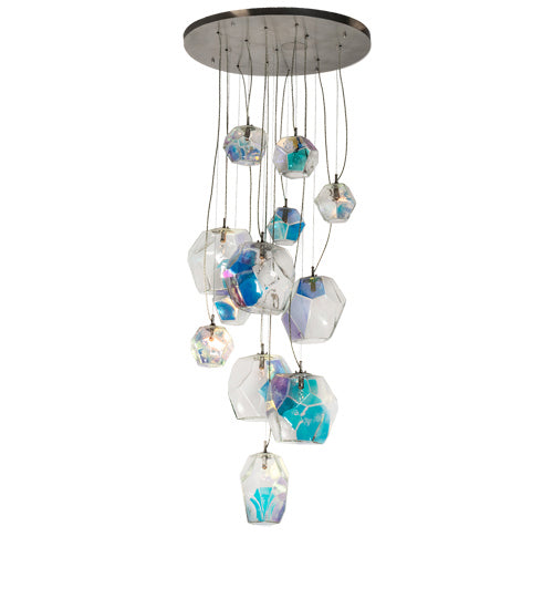 Meyda Tiffany - 229565 - 12 Light Pendant - Kalos Eidos - Nickel