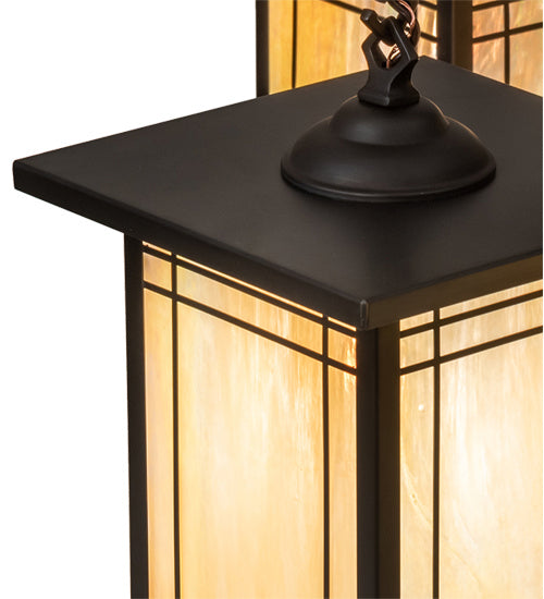 Meyda Tiffany - 233239 - Four Light Chandelier - Hyde Park - Craftsman Brown