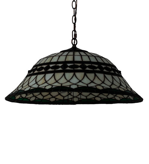 Meyda Tiffany - 37303 - Three Light Pendant - Tiffany Roman - Mahogany Bronze