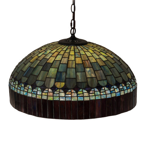 Meyda Tiffany - 38664 - Three Light Pendant - Tiffany Candice - Mahogany Bronze