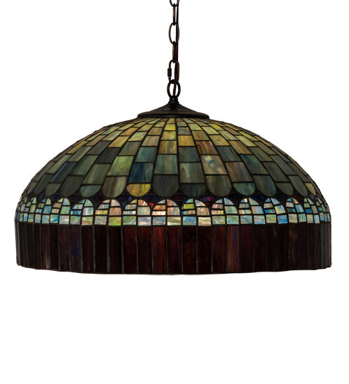 Meyda Tiffany - 38664 - Three Light Pendant - Tiffany Candice - Mahogany Bronze